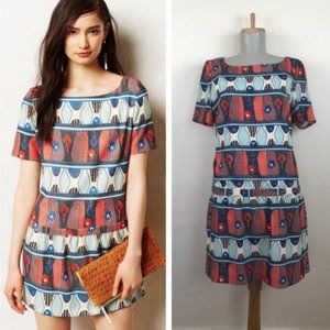 Anthropologie M Paul Joe Guadalupe Dropwaist Dress